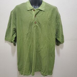 The Territory Ahead Men Polo Shirt Size XXL Green Cotton Golf Casual